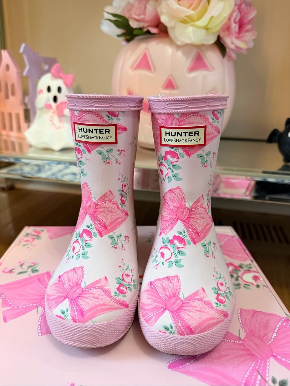 Hunter Kids LoveShackFancy Rain Boots